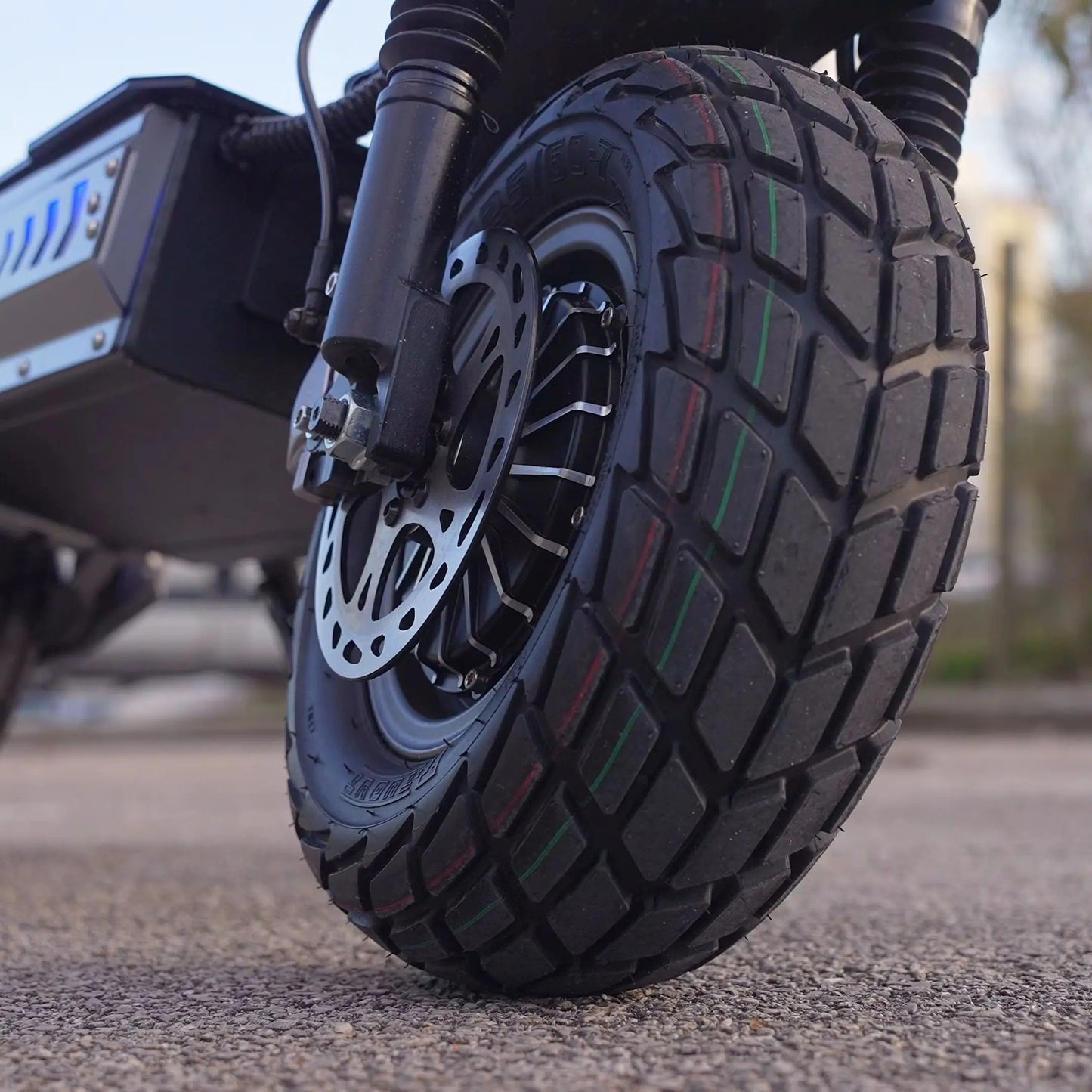 APEFOX T90 Adult Electric Scooter Dual Motor Foldable E-Scooter 60V 31.2AH 13 Inch Off-Road Tire Off-Road Electric Scooter