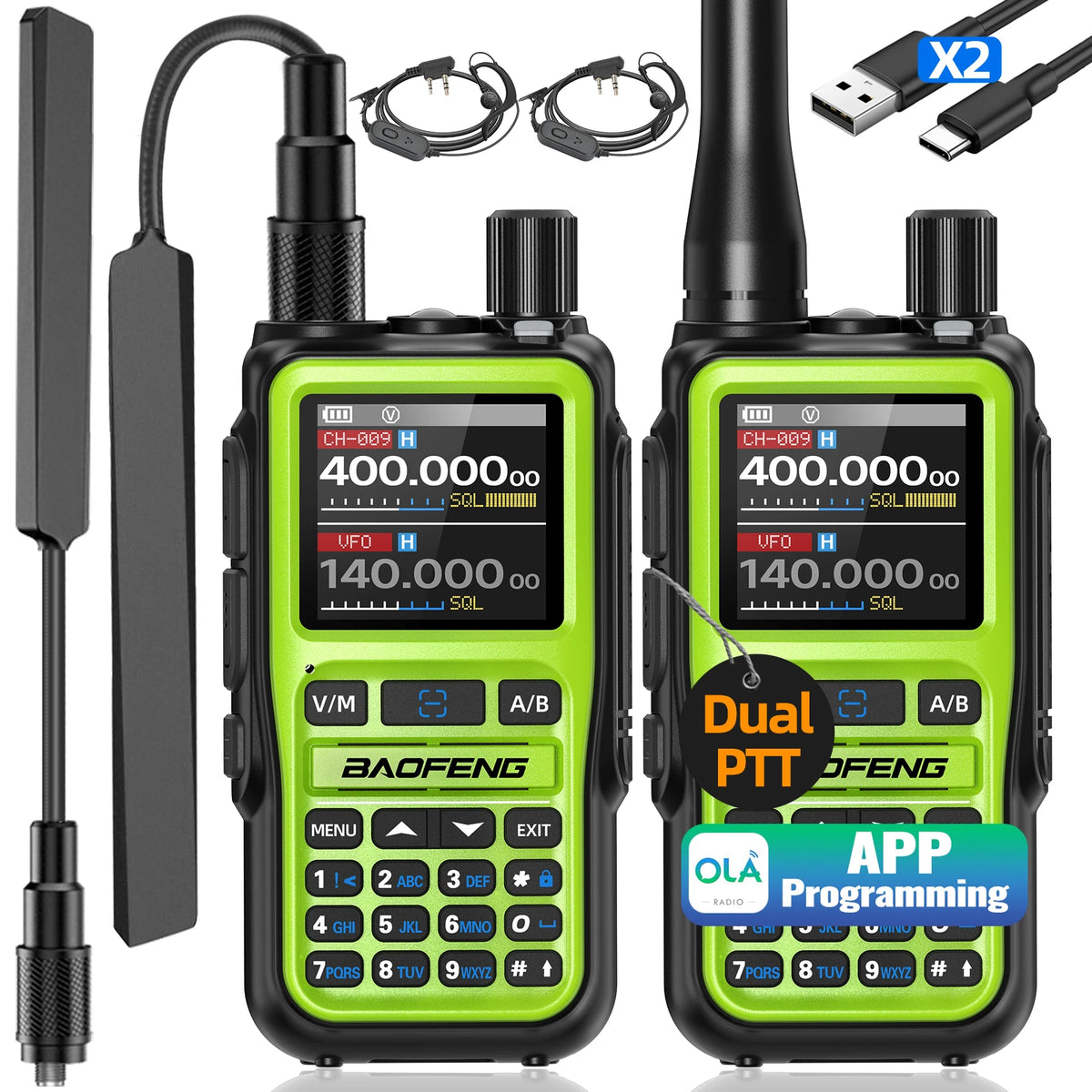 BAOFENG UV-5R Mini Walkie Talkie — Long Range, Dual Band