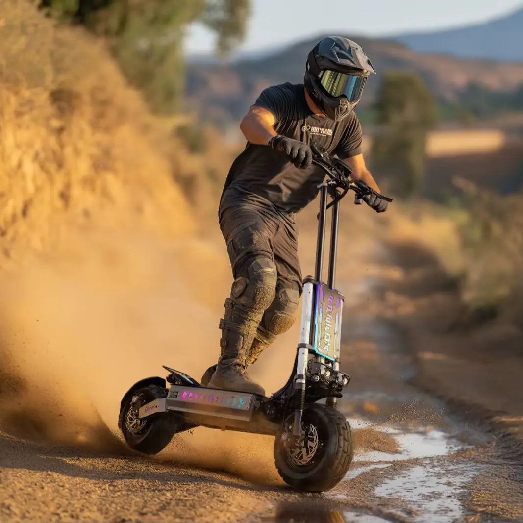 APEFOX T90 Adult Electric Scooter Dual Motor Foldable E-Scooter 60V 31.2AH 13 Inch Off-Road Tire Off-Road Electric Scooter