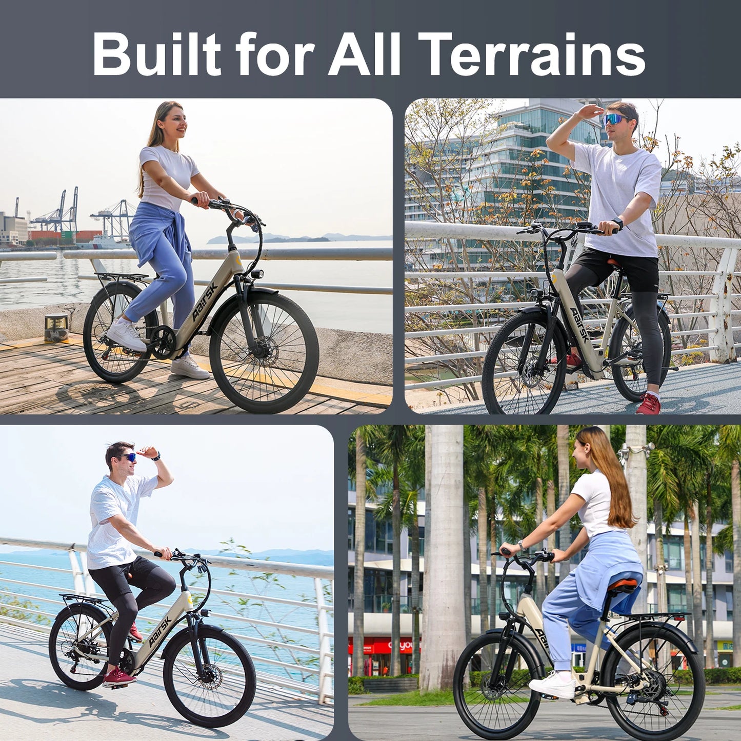 Aairsk SU7 24 "top-range urban Electric bike-engine 250W, battery 36V 13Ah, range 64km, 7 speed, steel frame, disc brakes, daily comfort and reliability