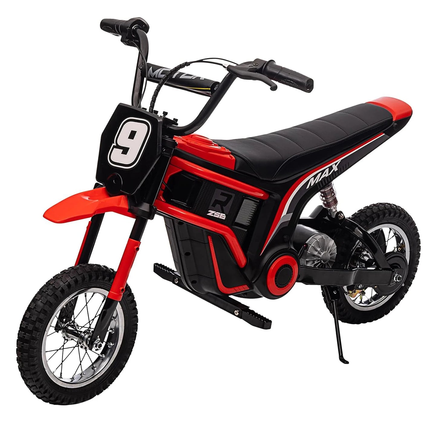 24V Ride-on Electric Motorcycle 350W Cross Motorcycle 3 Speeds (8/12/23 Km/h) Damped Suspension for Children 8-12 Years