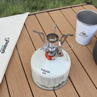 Mini Camping Gas Burner — Piezo Ignition, Ultra-Light