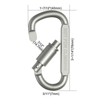 Tactical Carabiner Set (4-6 Pack) — Aluminum Alloy