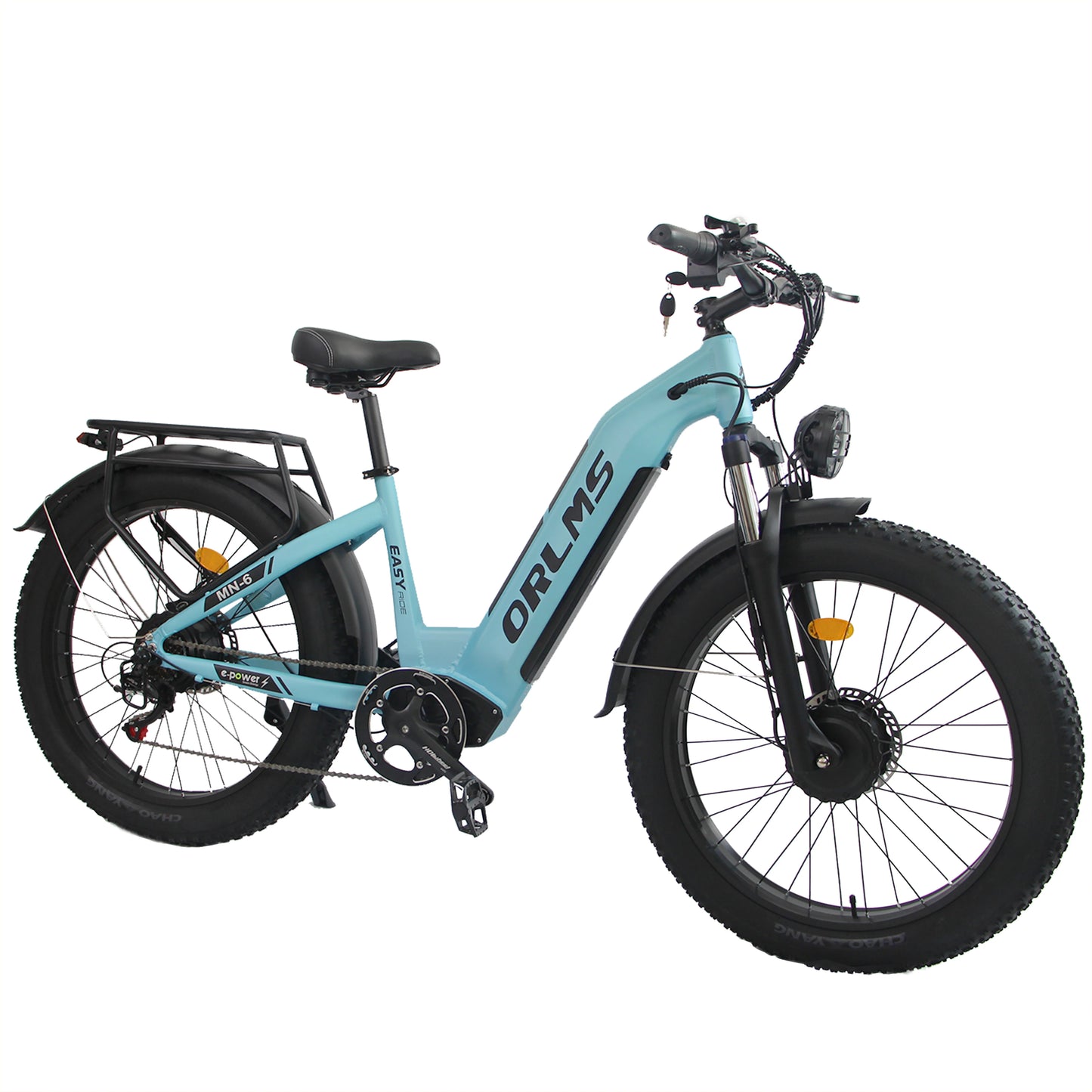 EU spot ORLMS 26 MN-6 electric bike, 2000 W motor, 52 V 23 Ah battery, seven-speed gearbox, top speed 62 km/h, torque Max. 90 Nm, up to 45 ° incline, 26 C wide tyres