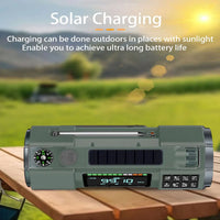 Emergency Crank Radio — Multi-Band, Flashlight & Power Bank