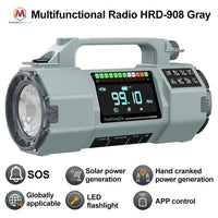 Emergency Crank Radio — Multi-Band, Flashlight & Power Bank