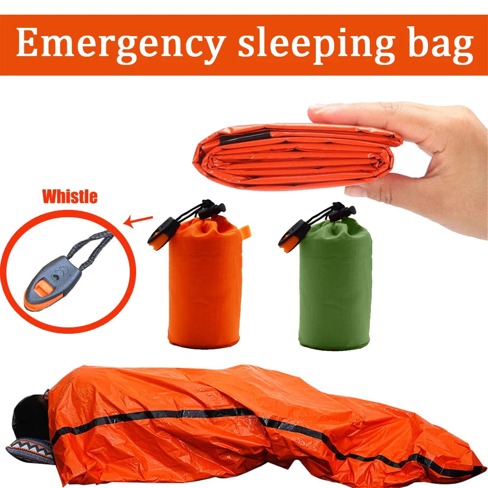 Emergency Thermal Bivy Sack — Waterproof Mylar Blanket