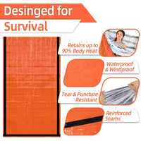 Mylar Emergency Blanket Bivy — Lightweight Thermal Shelter