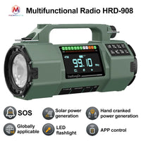 Emergency Crank Radio — Multi-Band, Flashlight & Power Bank