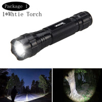 Tactical Flashlight — White/Red/Green, Mountable