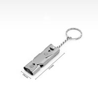 150dB Emergency Survival Whistle — Steel, Double Tube