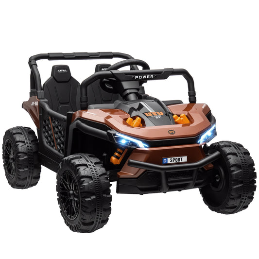 Child electric UV buggy child electric Car with remote control 2.4Ghz 2 Motors 103L x 69l x 59H cm Brown