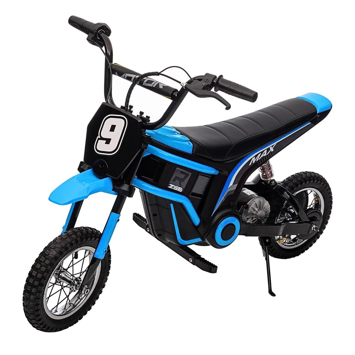 24V Ride-on Electric Motorcycle 350W Cross Motorcycle 3 Speeds (8/12/23 Km/h) Damped Suspension for Children 8-12 Years