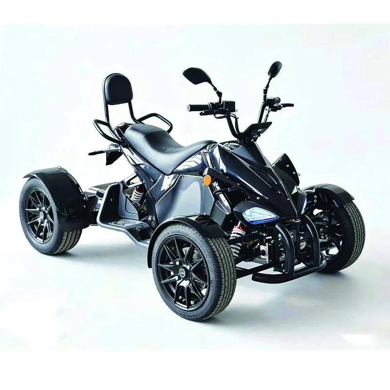 Electric Quad Bike 72V 100Ah Battery LED Lights Front Rear Hydraulic Disc Brakes Adult ATV for Off-road and On-road Atv