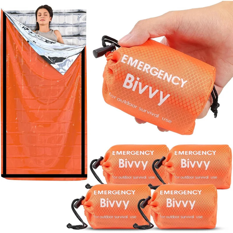 Mylar Emergency Blanket Bivy — Lightweight Thermal Shelter