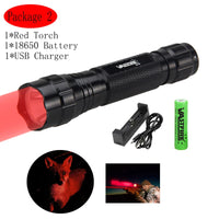Tactical Flashlight — White/Red/Green, Mountable