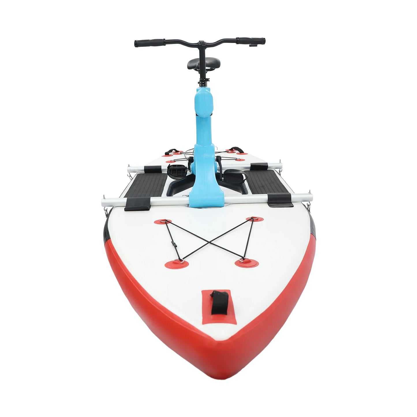 Inflatable Water Bike Pedal Boat, Inflatable Sea Bike with Aluminum Alloy Frame & SUP Board, Adjustable Seat for Water Sports