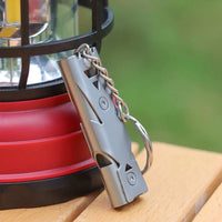 150dB Emergency Survival Whistle — Steel, Double Tube