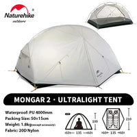 Mongar UL 2-Person Backpacking Tent — Ultralight, Waterproof