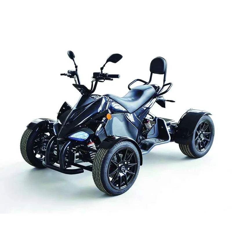 Electric Quad Bike 72V 100Ah Battery LED Lights Front Rear Hydraulic Disc Brakes Adult ATV for Off-road and On-road Atv