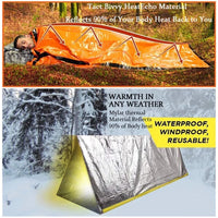 Emergency Thermal Bivy Sack — Waterproof Mylar Blanket