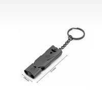 150dB Emergency Survival Whistle — Steel, Double Tube