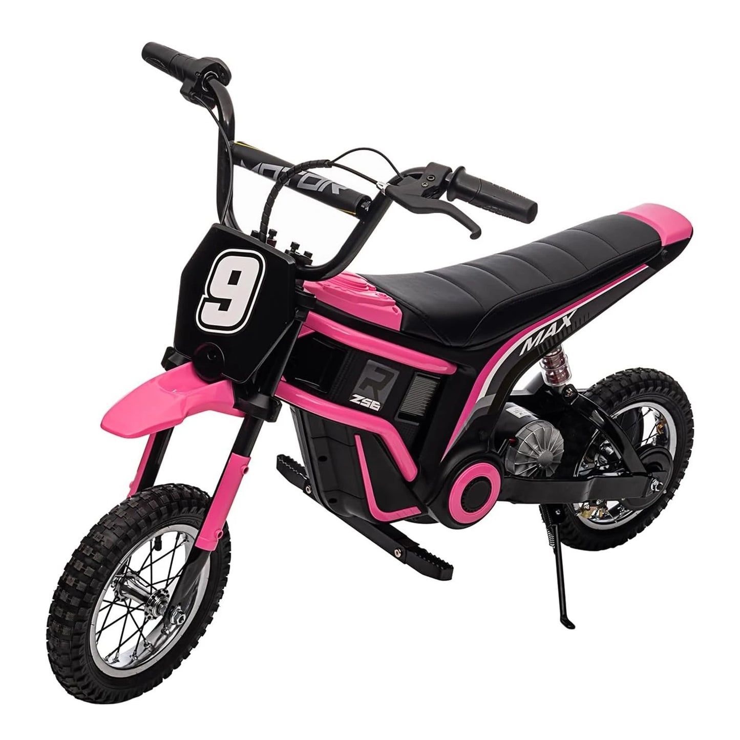 24V Ride-on Electric Motorcycle 350W Cross Motorcycle 3 Speeds (8/12/23 Km/h) Damped Suspension for Children 8-12 Years
