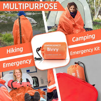 Mylar Emergency Blanket Bivy — Lightweight Thermal Shelter
