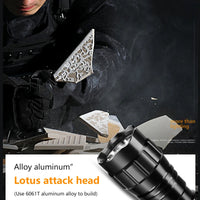 Tactical Flashlight — White/Red/Green, Mountable