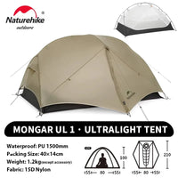 Mongar UL 2-Person Backpacking Tent — Ultralight, Waterproof