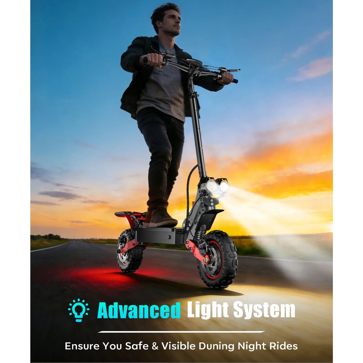 FREEBOY H6 Electric Scooter Dual Motor 48V21AH Battery Foldable 11-inch Off-Road Tire Adult All-Terrain Commuting Electric Scooter