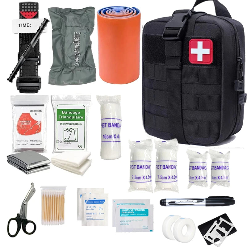 70-Piece IFAK First Aid Kit — Tourniquet Included