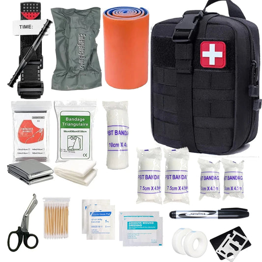 70-Piece IFAK First Aid Kit — Tourniquet Included
