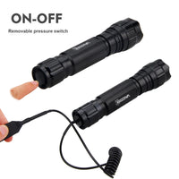 Tactical Flashlight — White/Red/Green, Mountable