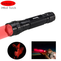 Tactical Flashlight — White/Red/Green, Mountable