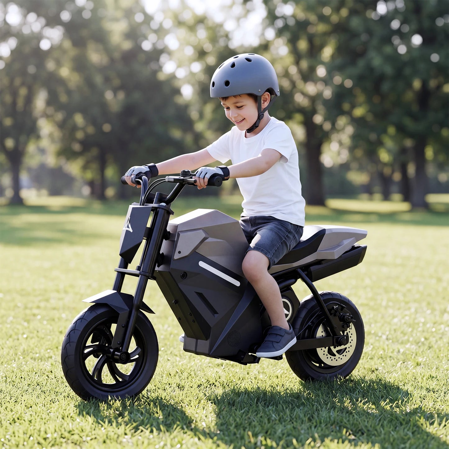 Kids Electric Motorcycle 12.5 Inch, Electric Motorbike for Kids, 21.6V Lithium Battery,Electric Dirt Bike For Kids Rear Disc Brake, 16KM/H Kids Electric Dirt Bike for Boys Girls Electric Motorbike for Children