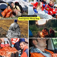 Emergency Thermal Bivy Sack — Waterproof Mylar Blanket