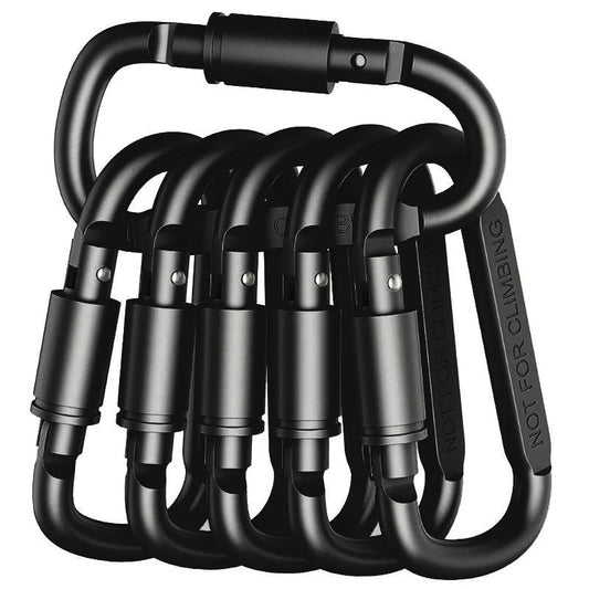 Tactical Carabiner Set (4-6 Pack) — Aluminum Alloy