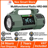 Emergency Crank Radio — Multi-Band, Flashlight & Power Bank